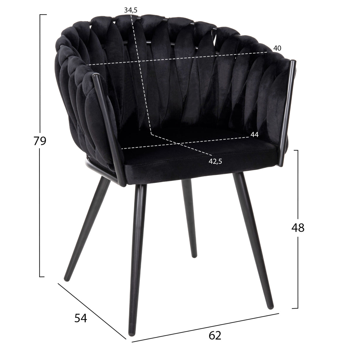 Dining Set 5pcs Raven Hm12116.03 Ceramic Top Black Marble--black Velvet