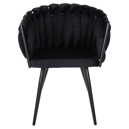 Dining Set 5pcs Raven Hm12116.03 Ceramic Top Black Marble--black Velvet