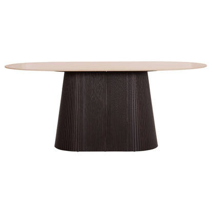 Dining Set 5pcs Cater Hm12118.01 Oval Ceramic Top--grey Velvet