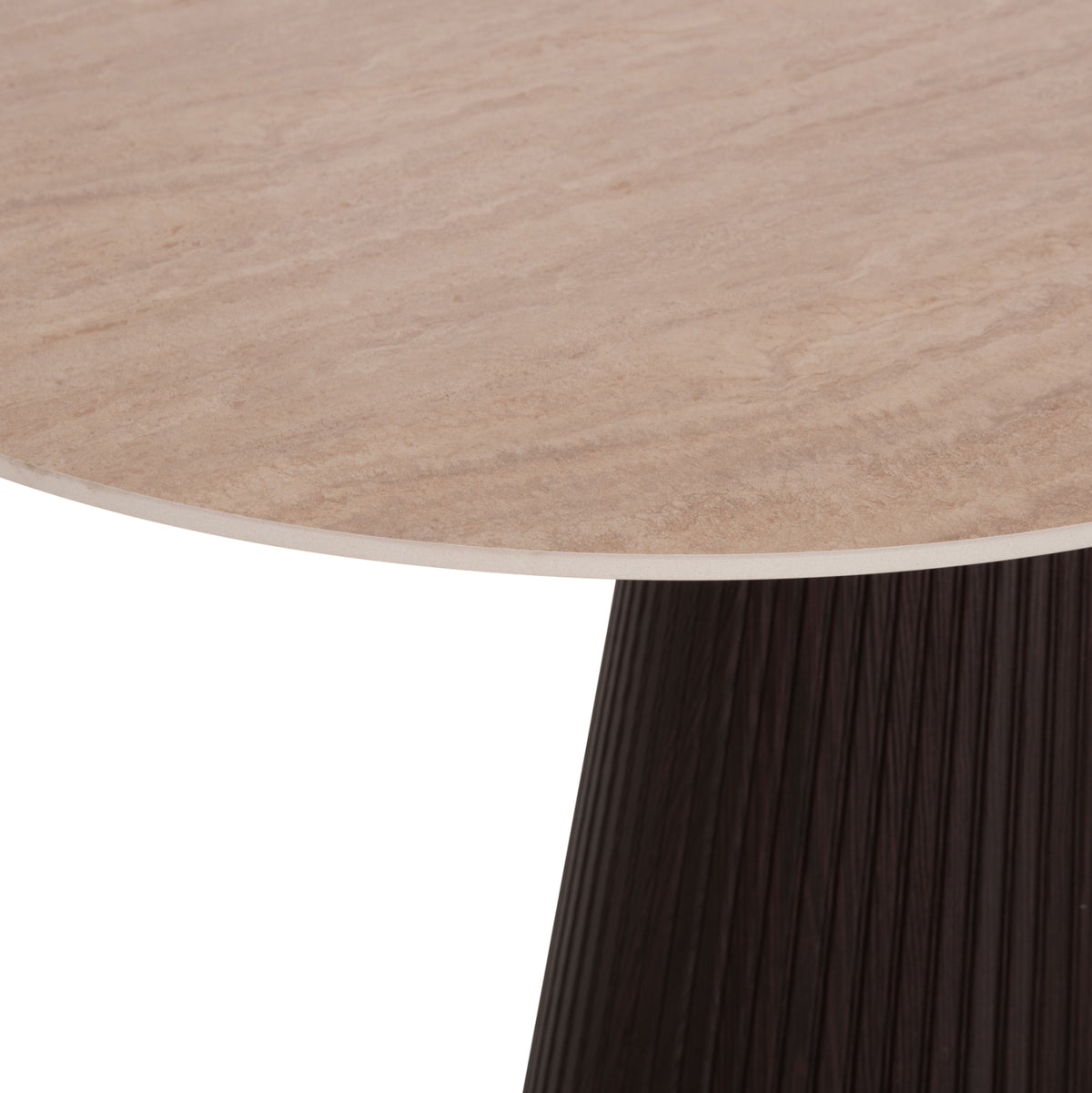 Dining Set 5pcs Cater Hm12118.01 Oval Ceramic Top--grey Velvet