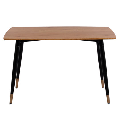 Dining Set 5pcs Aliza Hm12122.01 Mdf Top In Natural Wood Color--dusty Pink Velvet