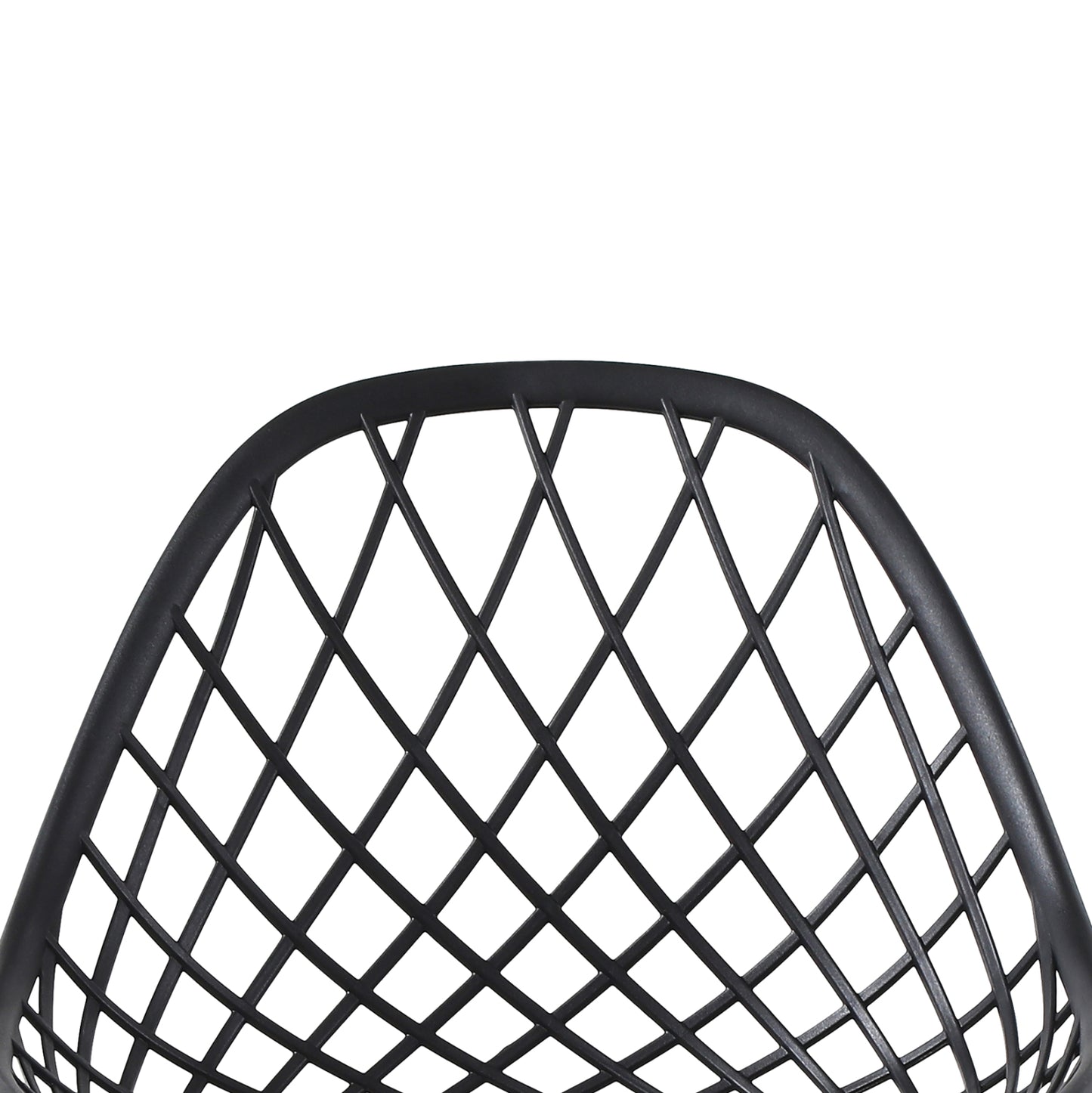 Dining Set 5pcs Lio Hm21175 Mdf Top & Polypropylene In Black