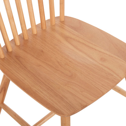Dining Set 5pcs Lucien Hm21183 Mdf Top & Beech Wood In Natural Color