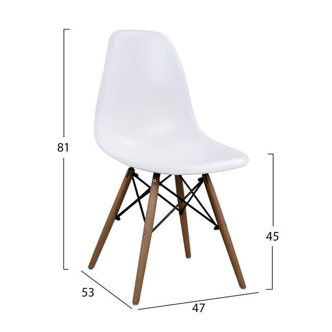 Set Dining Table 5 Pieces With Table And 4 Chairs Hm102224 120x80x73 Cm