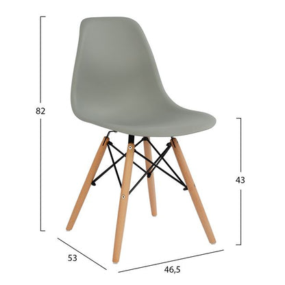 Set Dining Table 5 Pieces With Table And 4 Chairs Hm102229 120x80x73 Cm