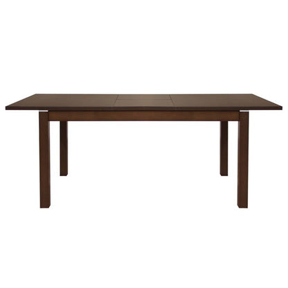 Set Dining Table 7 Pieces Opening & Chair Walnut Color Hm10090