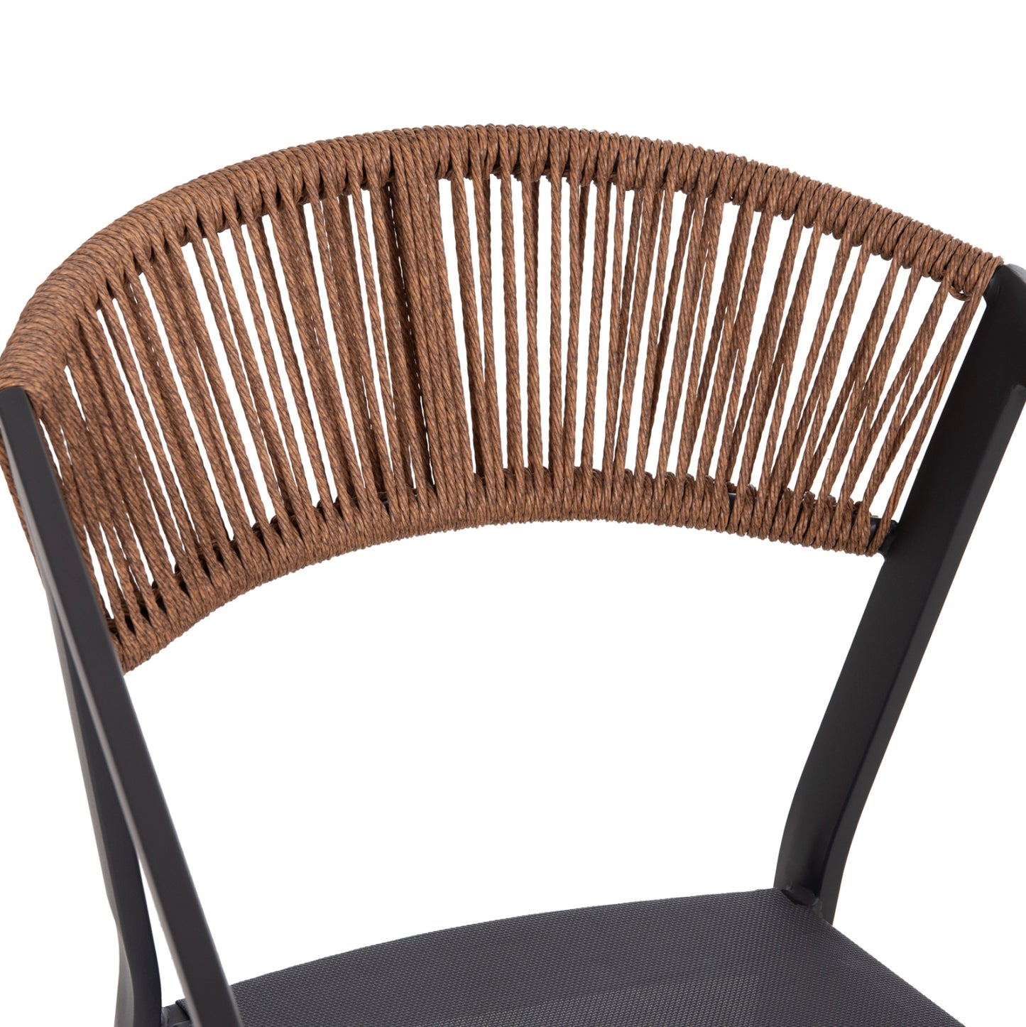 Outdoor Dining Set 7pcs Miri Hm10875.01 Grey Metal Table--aluminum Chairs