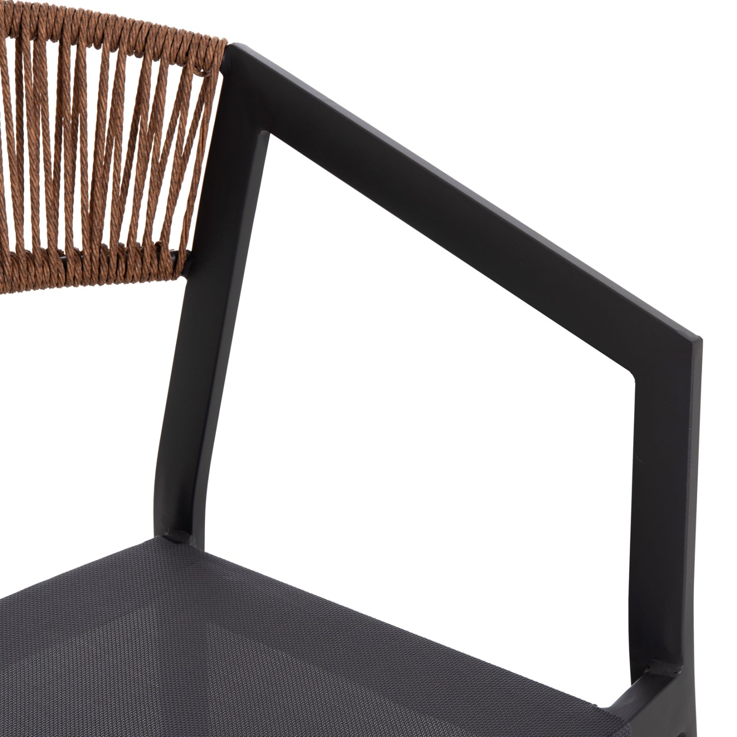 Outdoor Dining Set 7pcs Miri Hm10875.01 Grey Metal Table--aluminum Chairs