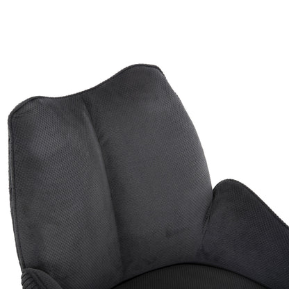 Indoor Sining Set 7pcs Tegatt ΗΜ21043 Expandable Table With 6 Armchairs In Grey Color