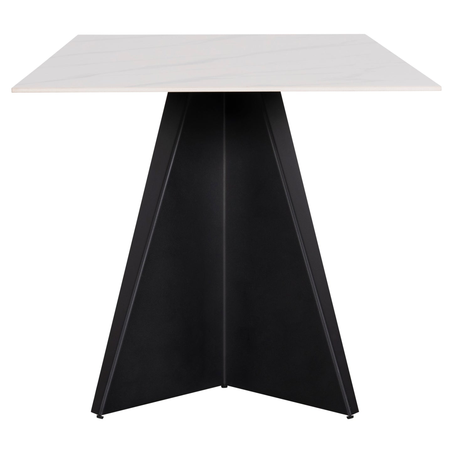 Indoor Dining Set 7pcs Pose Hm21046 Table With Ceramic Top- 6 Chairs In Ecru Color