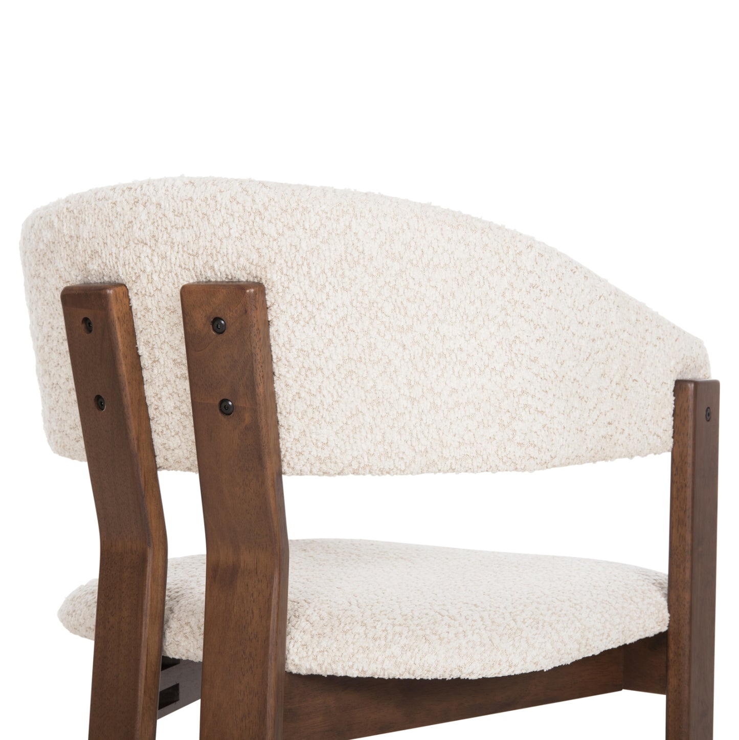Dining Set 7pcs Zarra Hm21338.01 Table Made Of Mdf--chairs With Boucle Fabric