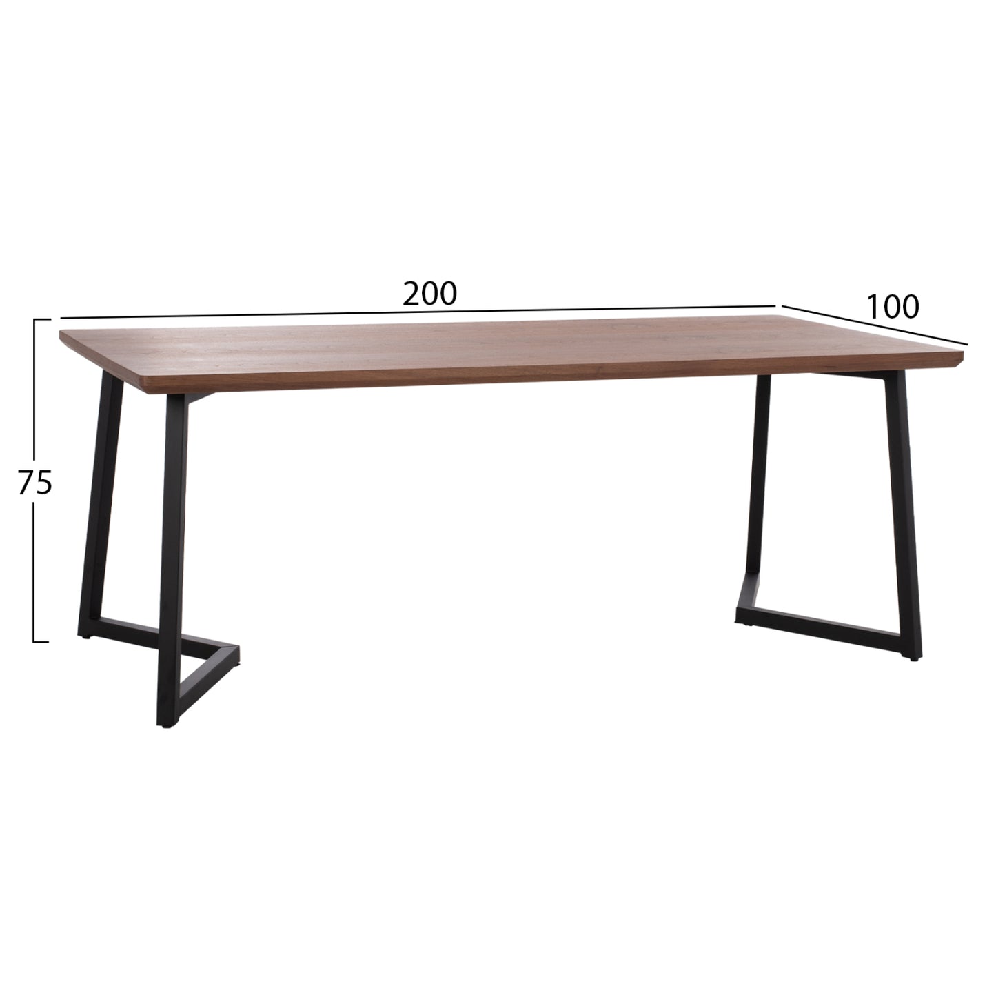 Dining Set 7pcs-armchairs T.nubuck & Table With Walnut Wood Veneer Hm10635