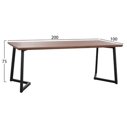 Dining Set 7pcs-armchairs T.nubuck & Table With Walnut Wood Veneer Hm10635