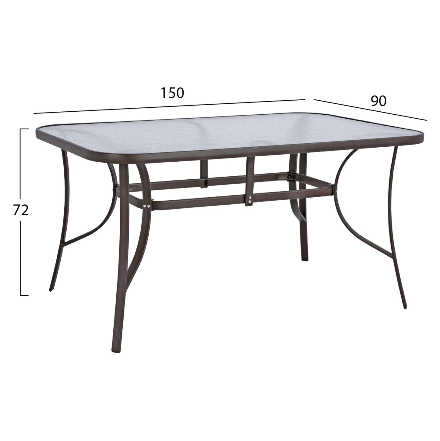 Outdoor Dining Set 7pcs In Brown Color Hm10557.02