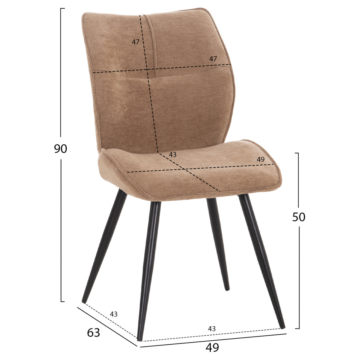 Dining Set 9pcs Marblex Hm11394.03 Ceramic Top In Pandora Color Scheme--chairs With Taupe Color Fabric