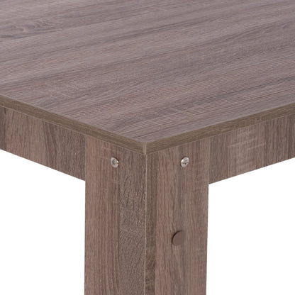 Dining Set 5pcs Kelvin Hm10886.05 Melamine In Sonama Oak--black Velvet