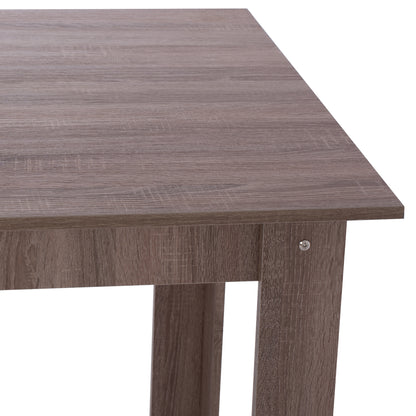 Dining Set 5pcs Kelvin Hm10886.05 Melamine In Sonama Oak--black Velvet