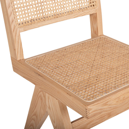 Dining Set Indoor 7pcs Hm21059 Table Paolo & 6 Chairs Fredrik- Natural Wood Color