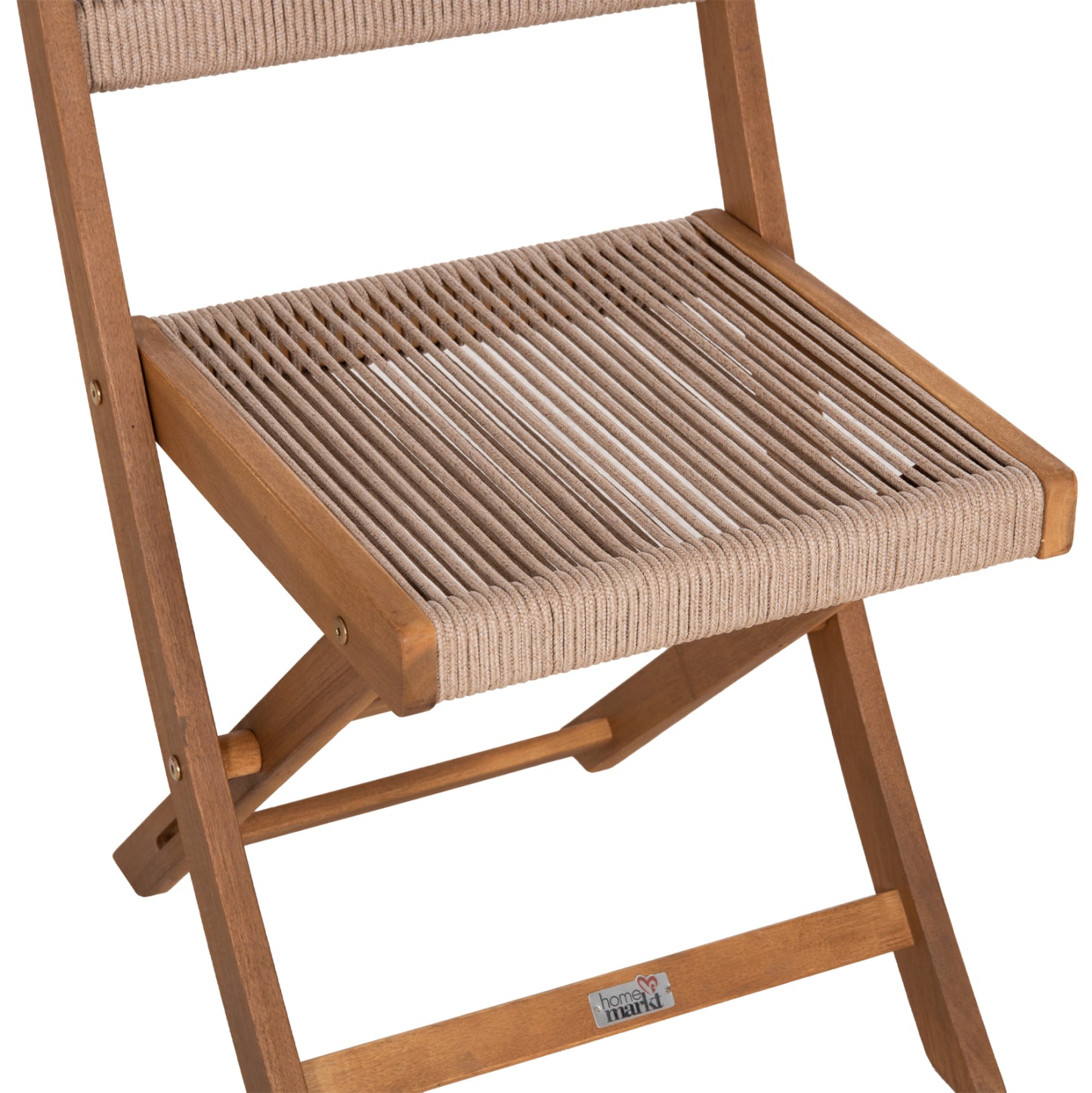 Outdoor Dining Set 3pcs Foldable Sigge Hm10979 Acacia Wood In Natural