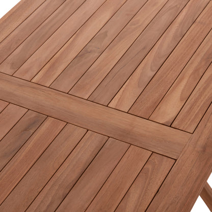 Outdoor Dining Set 5pcs Foldable Eris Hm10919 Teak Wood In Natural