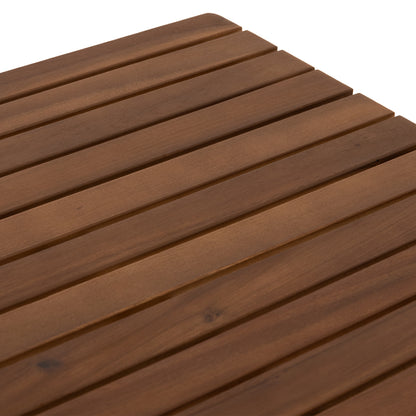 Outdoor Dining Set 3pcs Foldable Sigge Hm10979 Acacia Wood In Natural