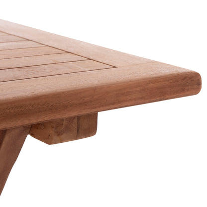 Outdoor Dining Set 5pcs Foldable Eris Hm10919 Teak Wood In Natural