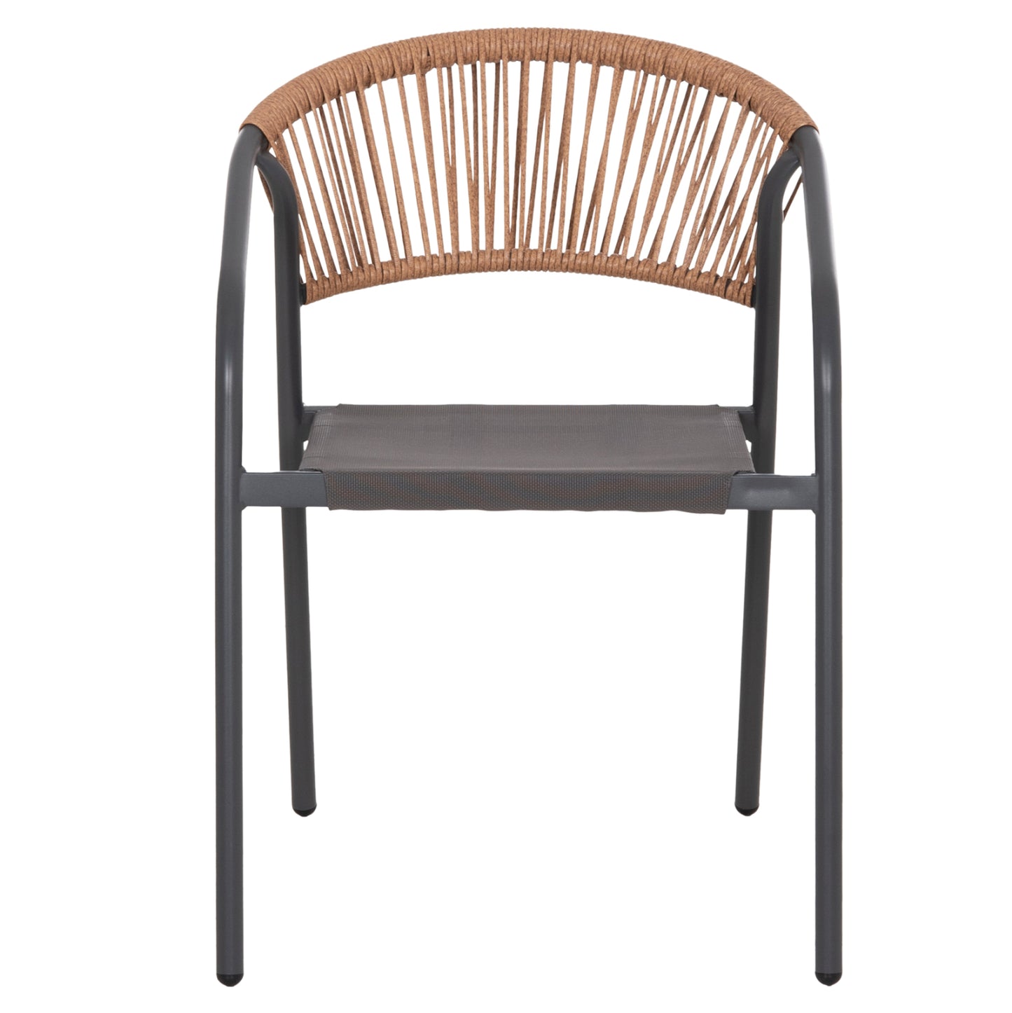 Outdoor 3pcs Dining Set Lima Hm10881.01 Metal & Textilene In Grey (round)