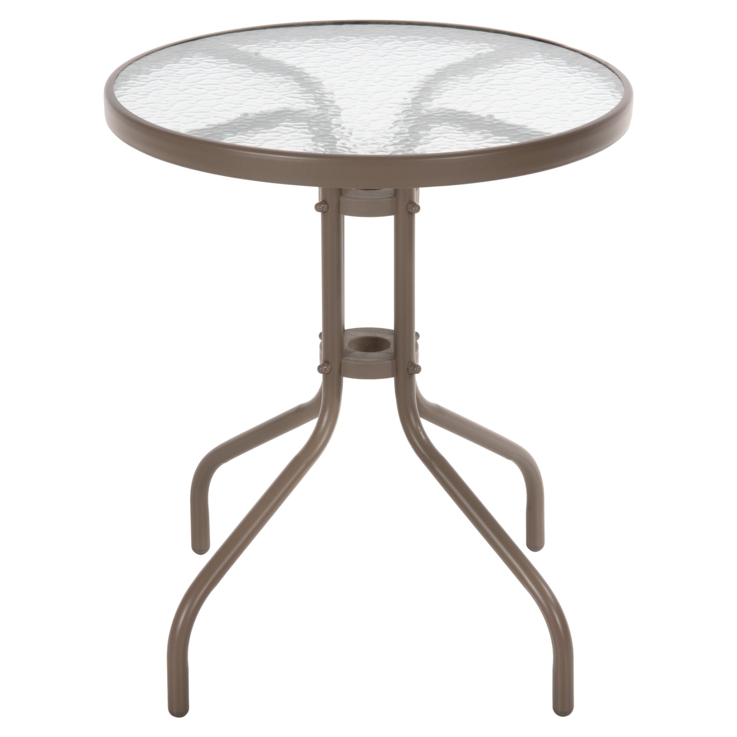 Outdoor 3pcs Dining Set Lima Hm10881.04 Metal & Textilene In Champagne Color (round)