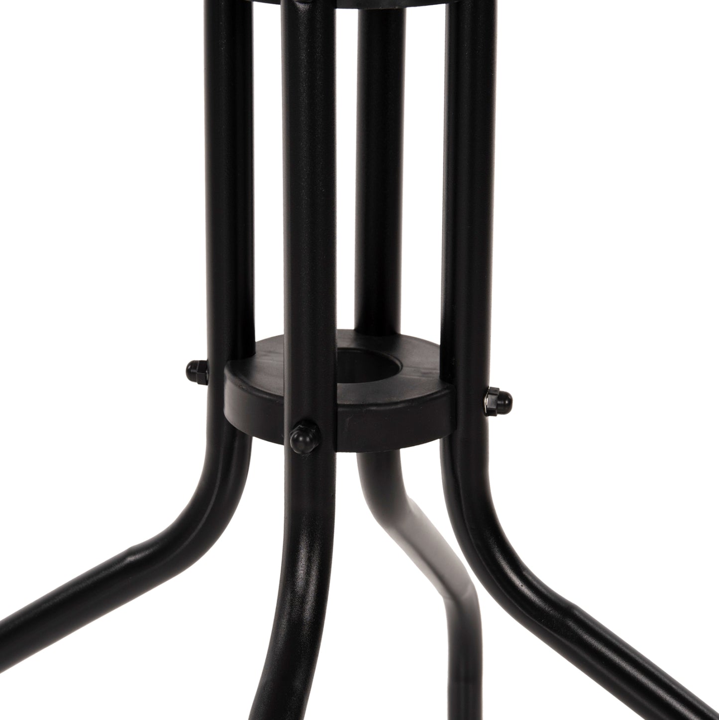 Outdoor 3pcs Dining Set Lima Hm10881.03 Metal & Textilene In Black (round)