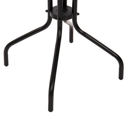 Outdoor 3pcs Dining Set Lima Hm10881.03 Metal & Textilene In Black (round)
