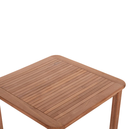Outdoor Dining Set 3pcs Ermioni Hm10924 Teak Wood In Natural Color