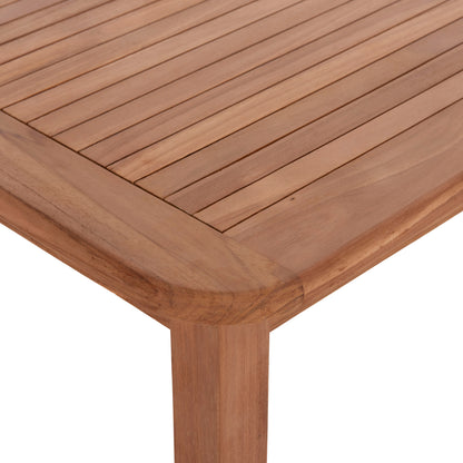Outdoor Dining Set 3pcs Ermioni Hm10924 Teak Wood In Natural Color