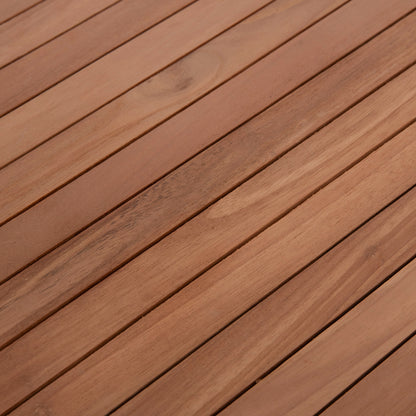 Outdoor Dining Set 3pcs Ermioni Hm10924 Teak Wood In Natural Color