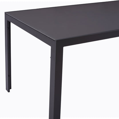 Outdoor Dining Set 5pcs Miri Hm10869.01 Metal--aluminum--textilene In Grey