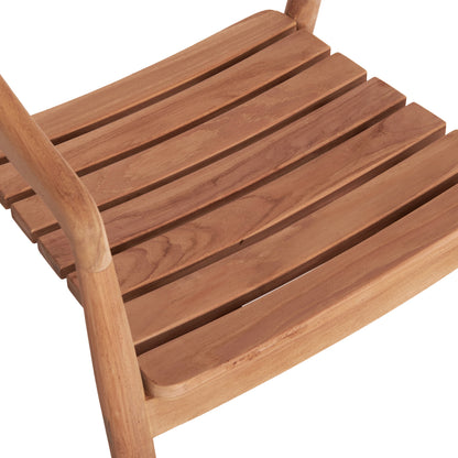 Outdoor Dining Set 5pcs Ebenizer Hm10915 Teak Wood In Natural Color