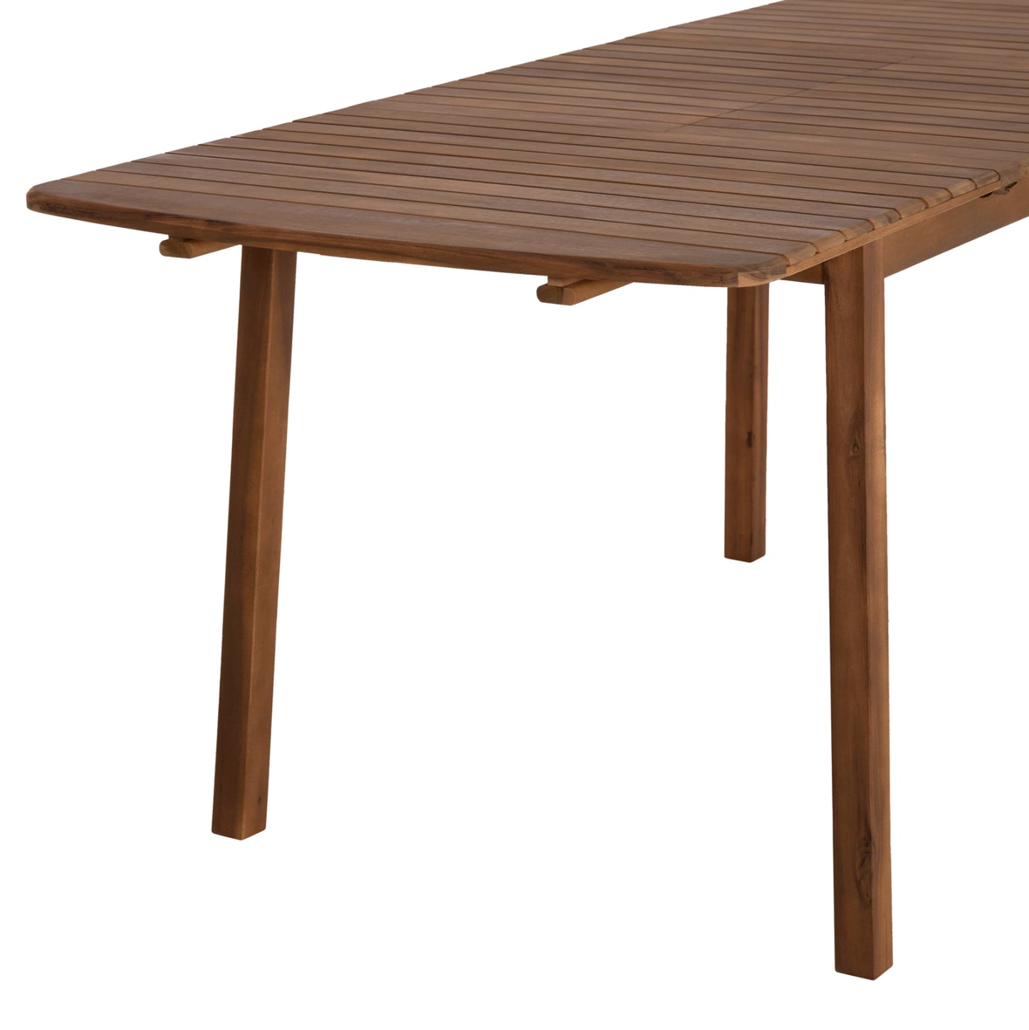 Outdoor Dining Set 5pcs Kroll Hm10981 Acacia Wood In Natural--cushions In Beige