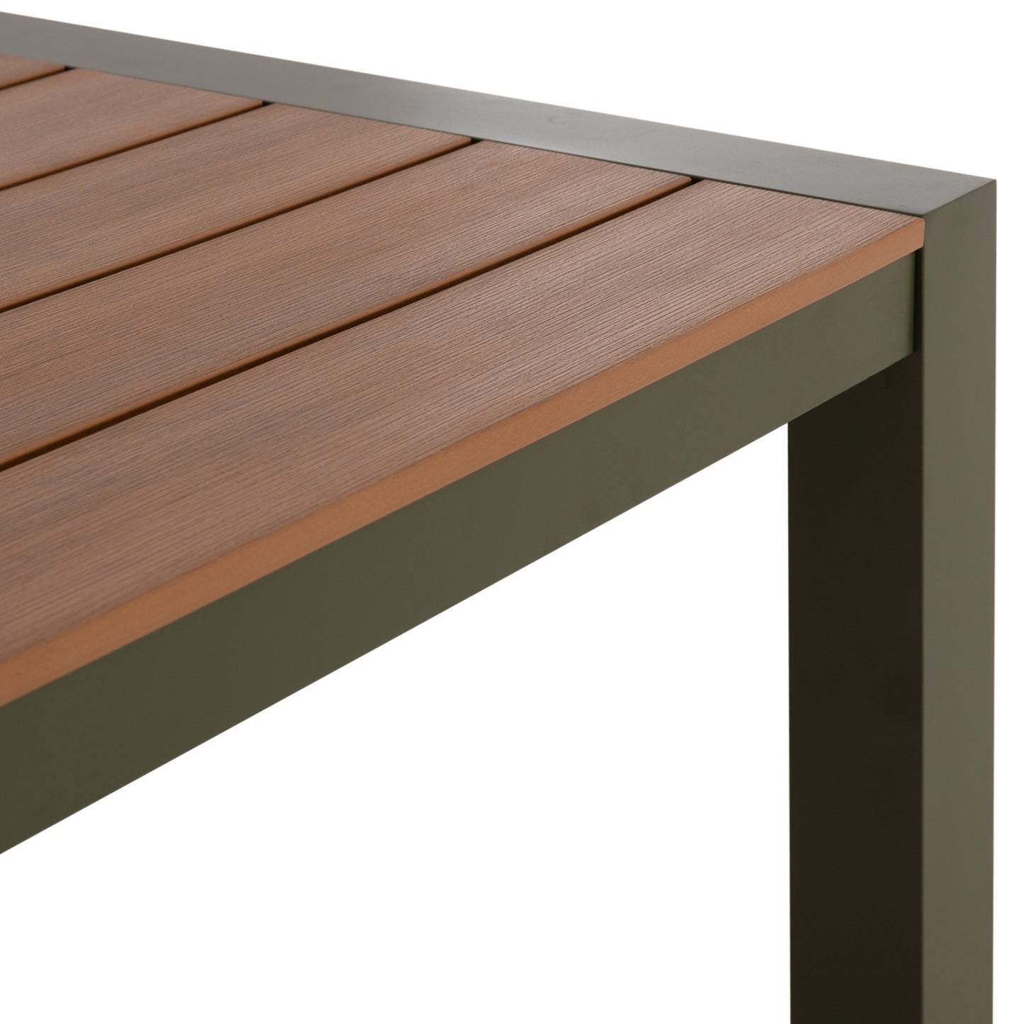 Outdoor Dining Set 5pcs Hilliard Hm10998.07 Olive Green Aluminum-polywood