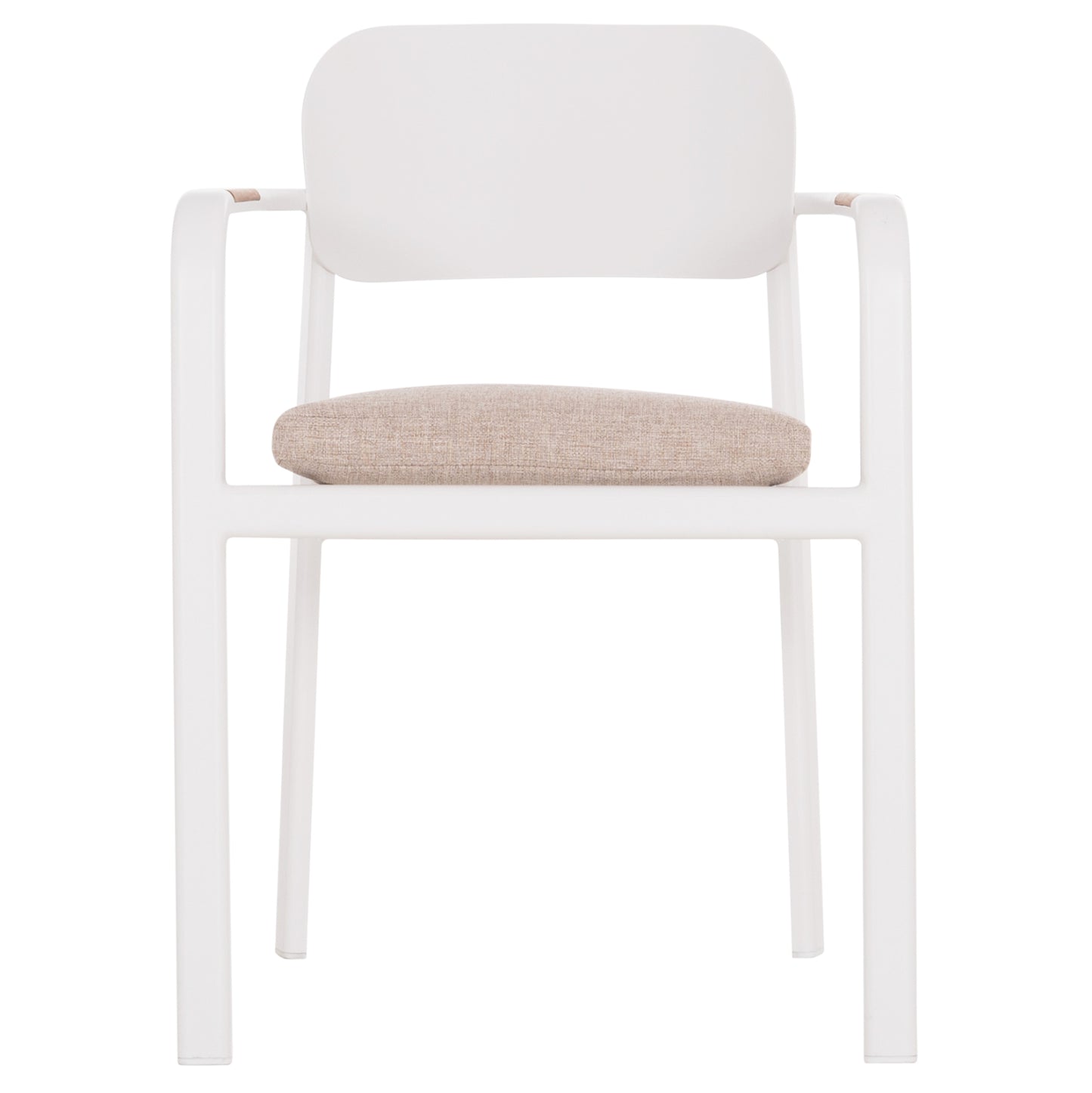 Outdoor Dining Set 7pcs Elara Hm10827.02 Aluminum In White--polywood