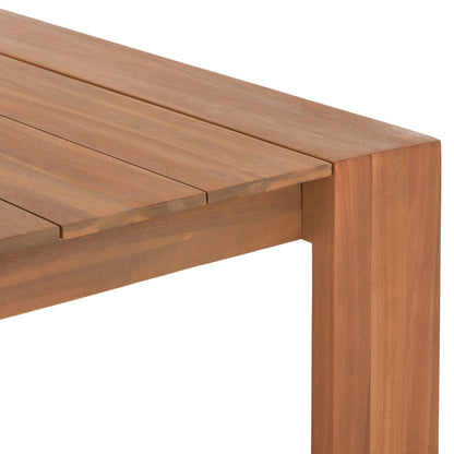 Outdoor Dining Set 7pcs Filem Hm10905 Acacia Wood In Natural--cushion In Beige