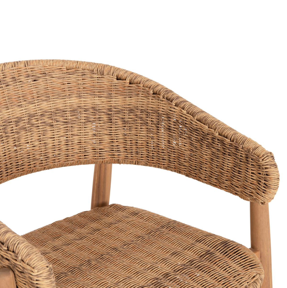 Outdoor Dining Set 7pcs Raikko Hm11030 Acacia Wood & Rope In Natural Colors