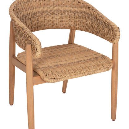Outdoor Dining Set 7pcs Raikko Hm11030 Acacia Wood & Rope In Natural Colors