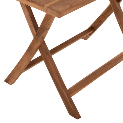 Outdoor Dining Set 3pcs Kendall Hm11952 Solid Teak Wood In Natural Color