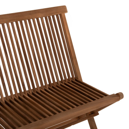 Outdoor Dining Set 6pcs Kendall Hm11954 Solid Teak Wood In Natural Color