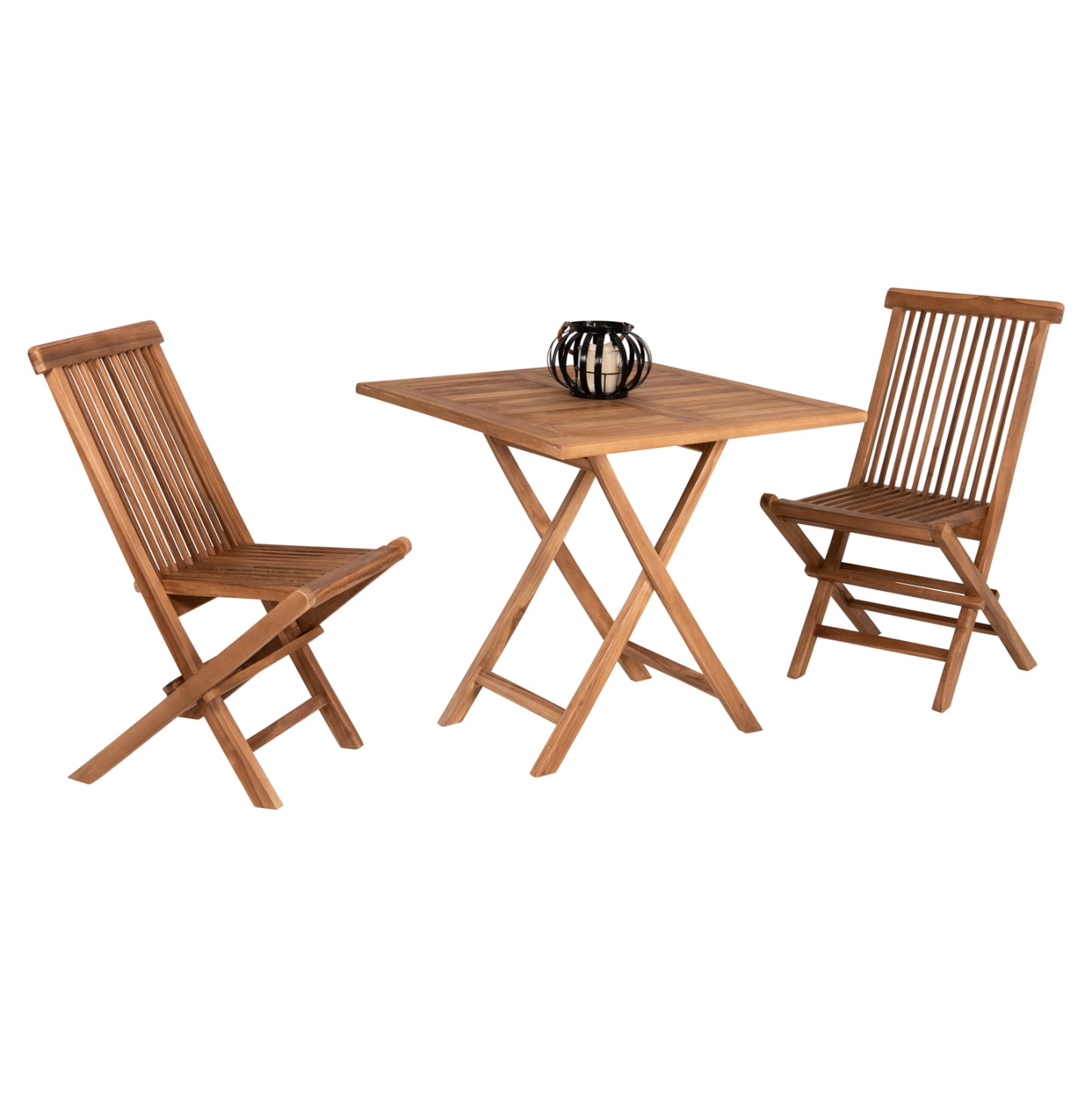 Outdoor Dining Set 3pcs Foldable Kendall ΗΜ11951 Solid Teak Wood In Natural Color
