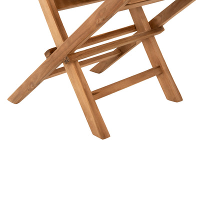 Outdoor Dining Set 5pcs Foldable Kendall Hm11950 Solid Teak Wood In Natural Color