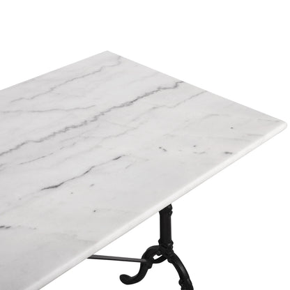 Outdoor Dining Set 5pcs Zeta Hm10872.01 Metal-marble-cast Iron
