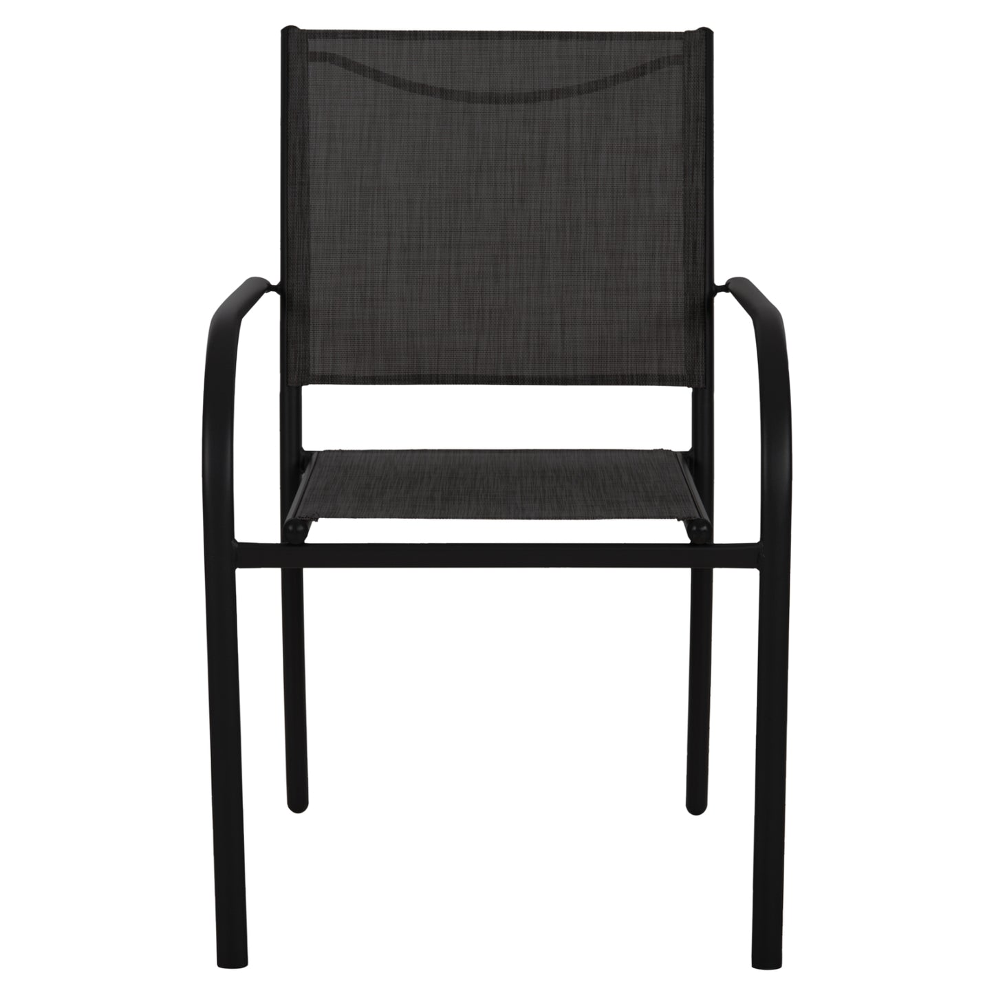 Outdoor Dining Set 5pcs Redan Hm10890.01 Metal-textilene In Black & Dark Grey