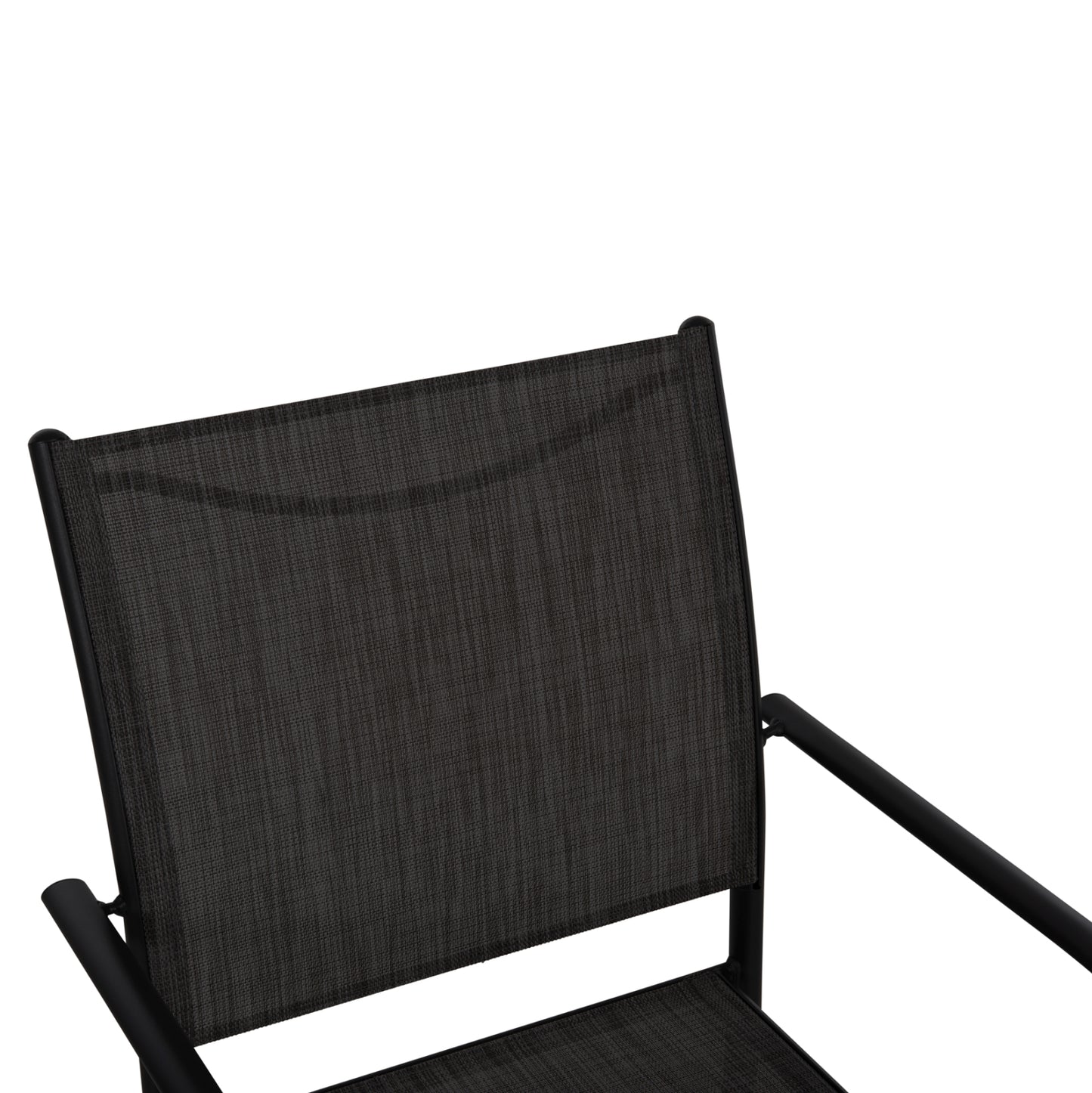 Outdoor Dining Set 5pcs Redan Hm10890.01 Metal-textilene In Black & Dark Grey