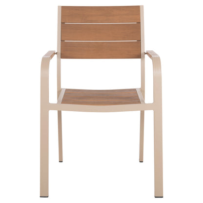 Outdoor Dining Set Taber Hm10738.04 Table & 6 Dining Chairs-aluminum & Polywood--champagne Color