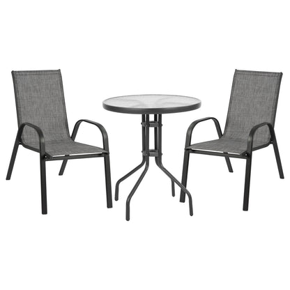 Set Dining Table 3 Pieces With 2 Chairs & Table Hm5181.01